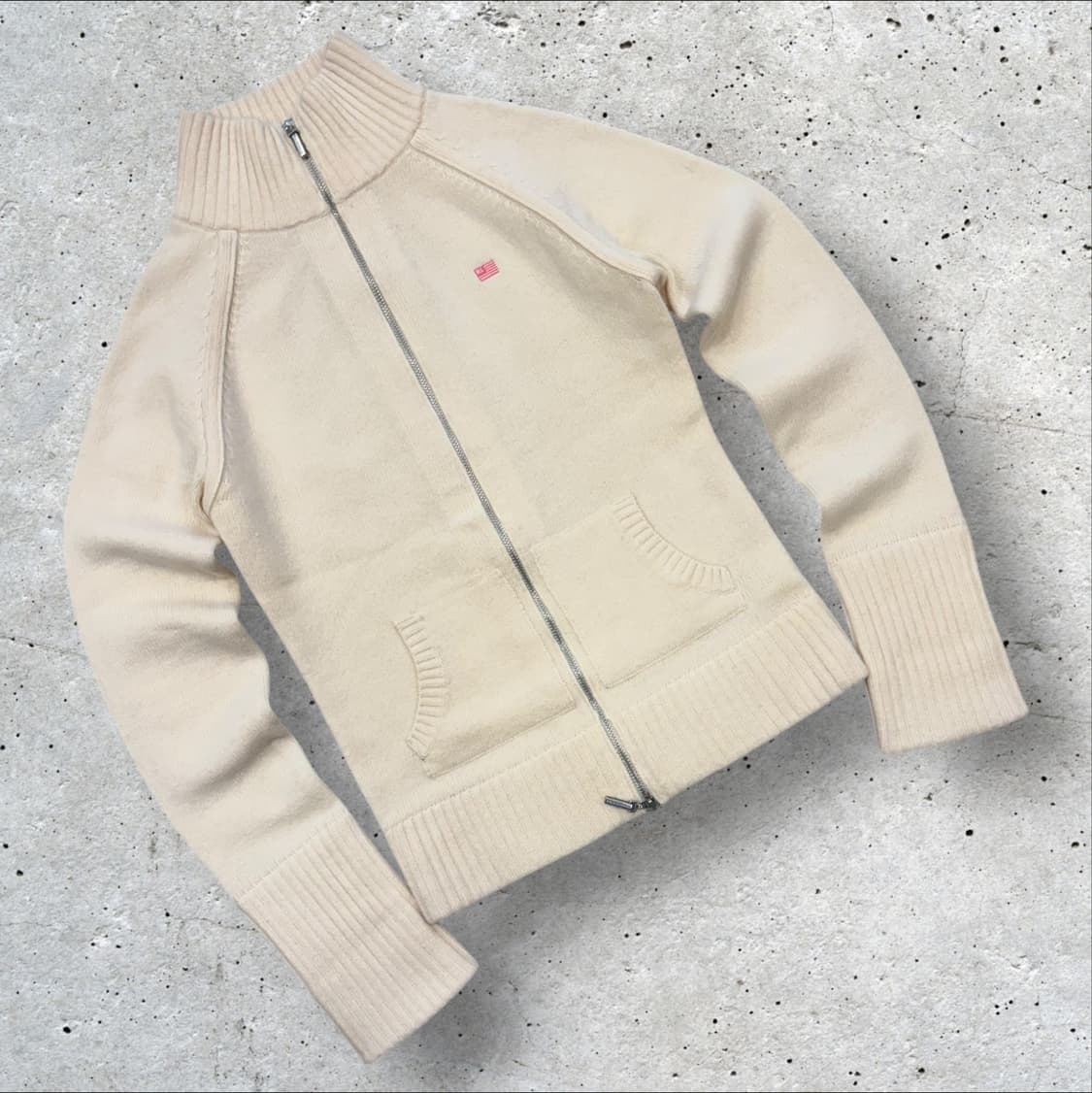 [XS] 폴로 진스 랄프로렌 램스울 투웨이 아이보리 니트 집업 C310 상품이미지1