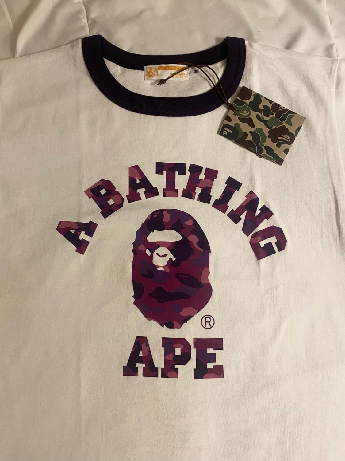 Bape 베이프 반팔 링거티(택 달린 새상품) 상품이미지4