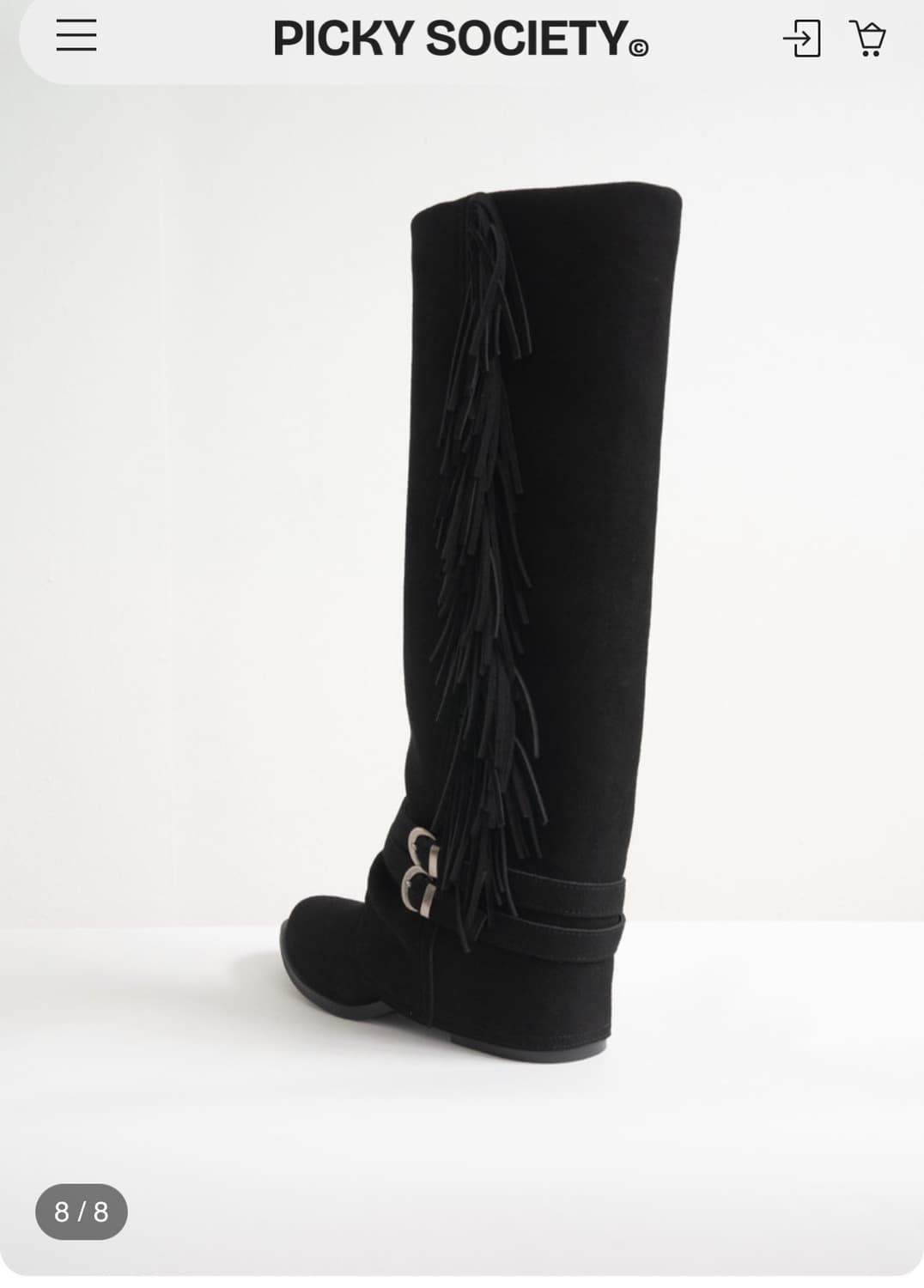 피키소사이어티 웨스턴 프린지 태슬 부츠 상품이미지3