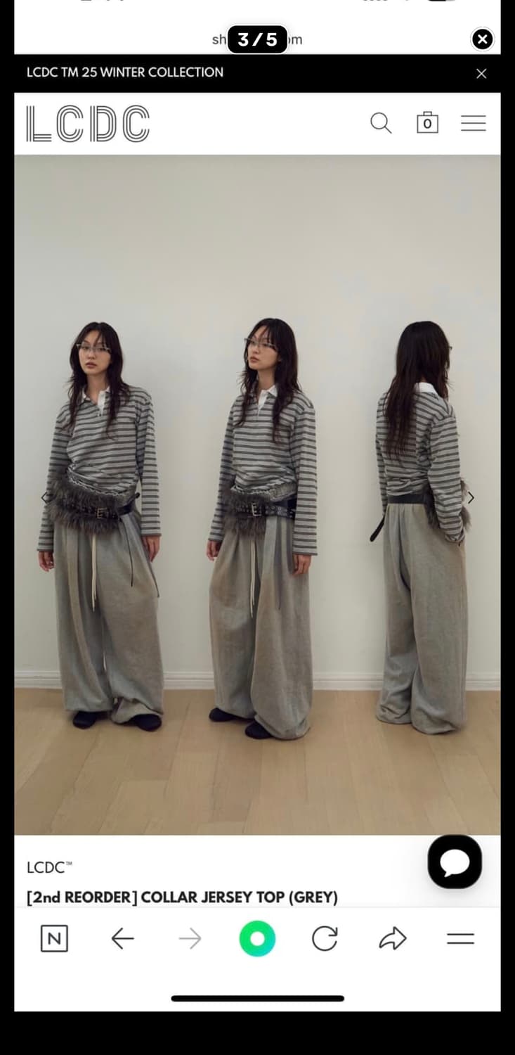 LCDC TM 엘씨디씨티엠 카라 져지탑 상품이미지2