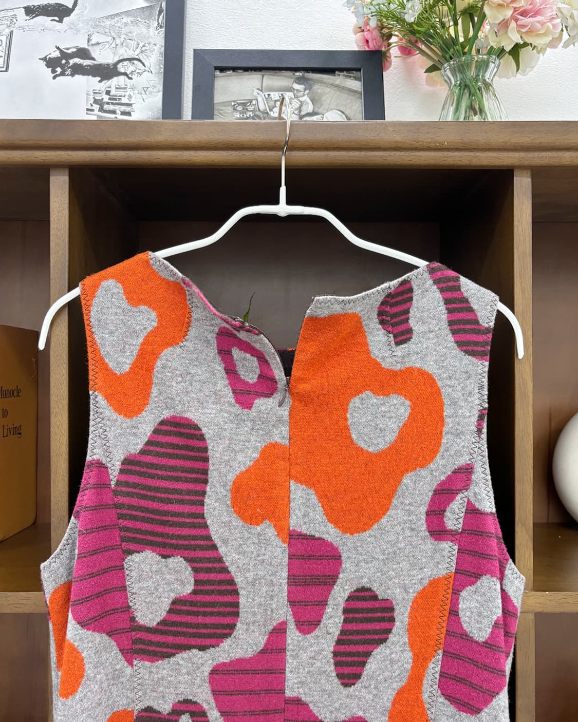 nuovo quaranta 빈티지 컬러 믹스 호피 원피스 상품이미지9