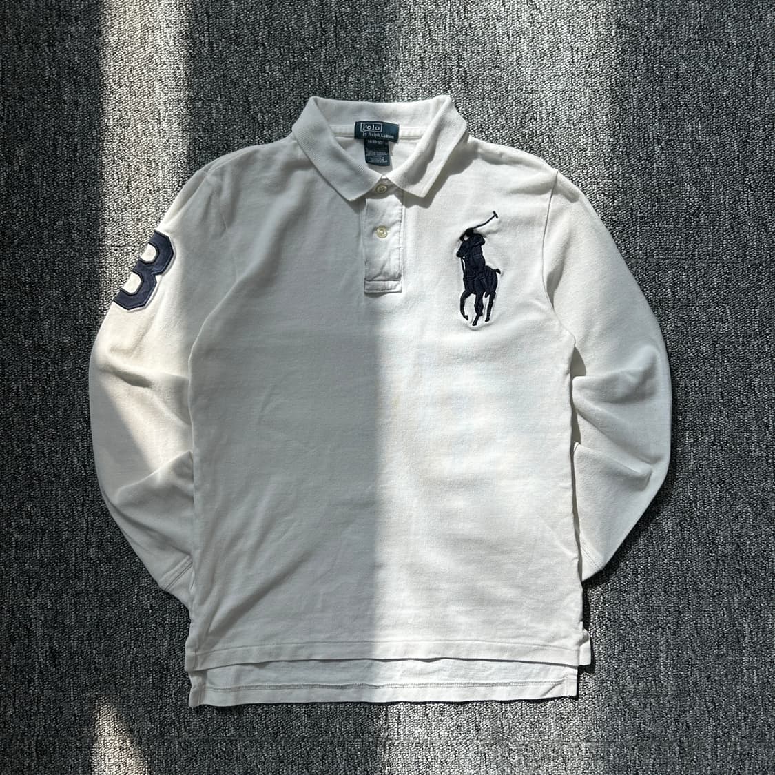 폴로 랄프로렌 화이트 빅포니 긴팔 PK 상품이미지1