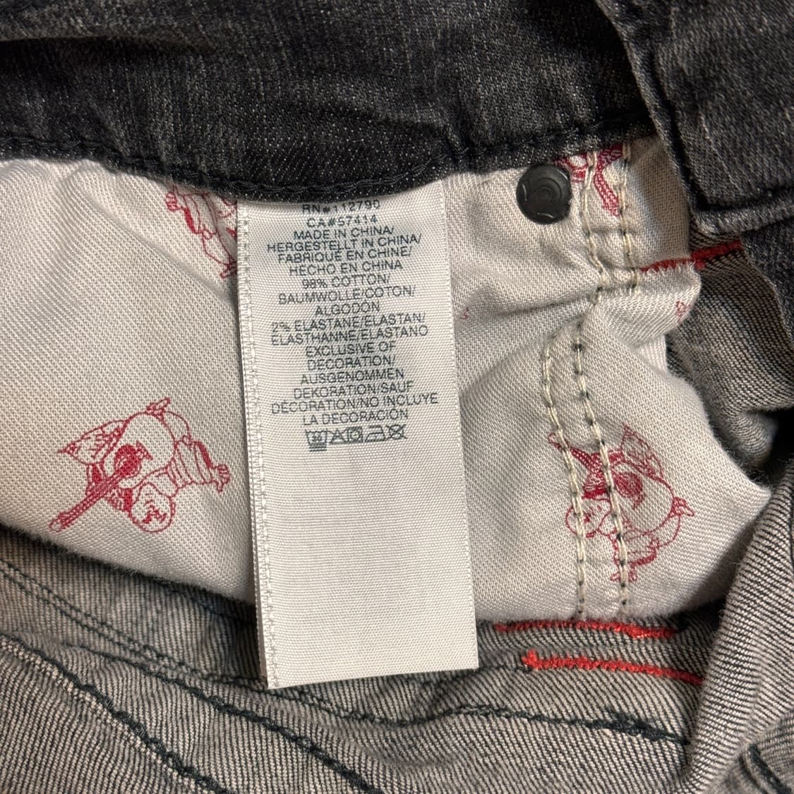 트루릴리전 스트레이트 돌청 데님팬츠 청바지 31 상품이미지6