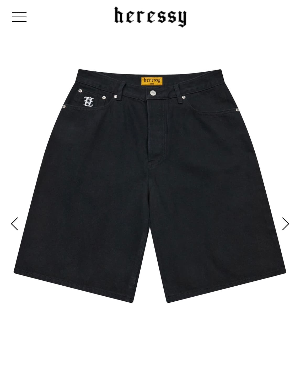 HERESSY DENIM PANTS BLACK 상품이미지2