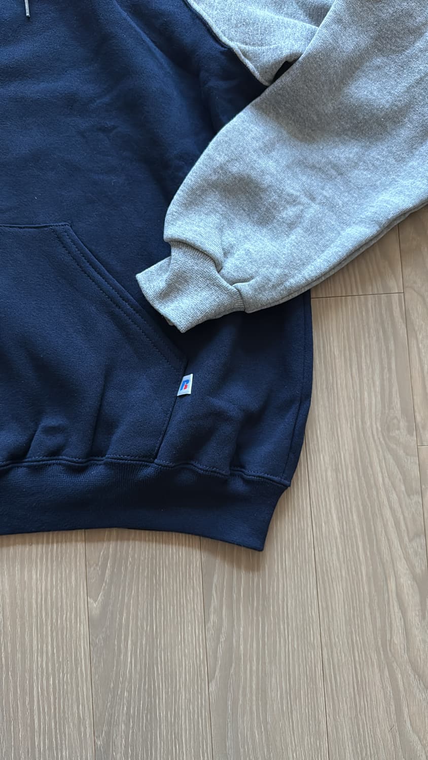 00s 러셀 애슬레틱 래글런 후드티 상품이미지4