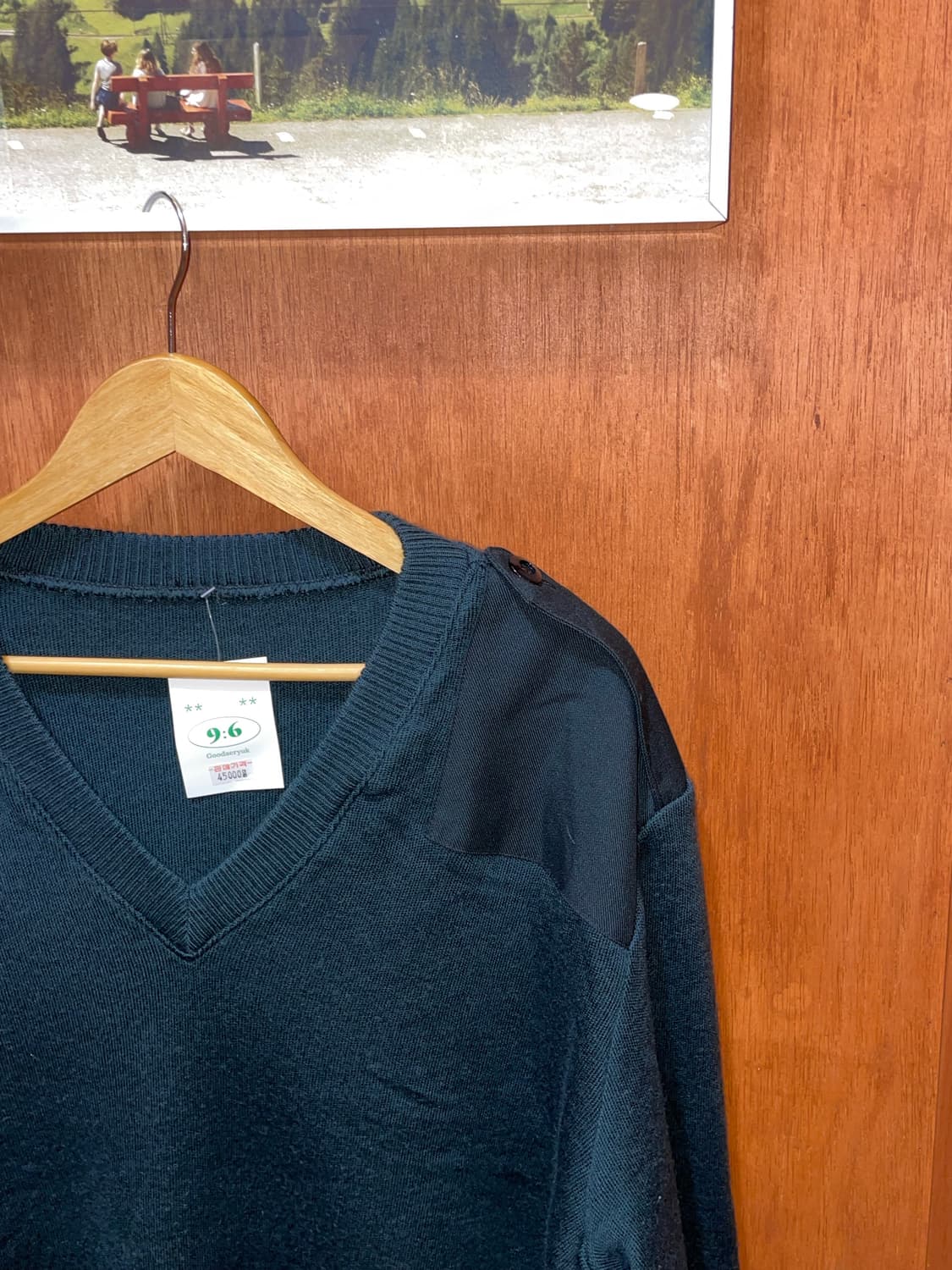 아메리칸 빈티지 엘보우 패치 니트 상품이미지8