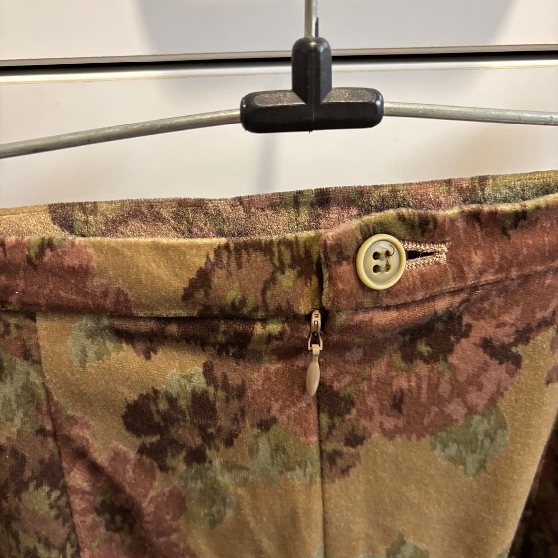 브라운 플라워 스웨이드st 벨벳 스커트 38사이즈 상품이미지6