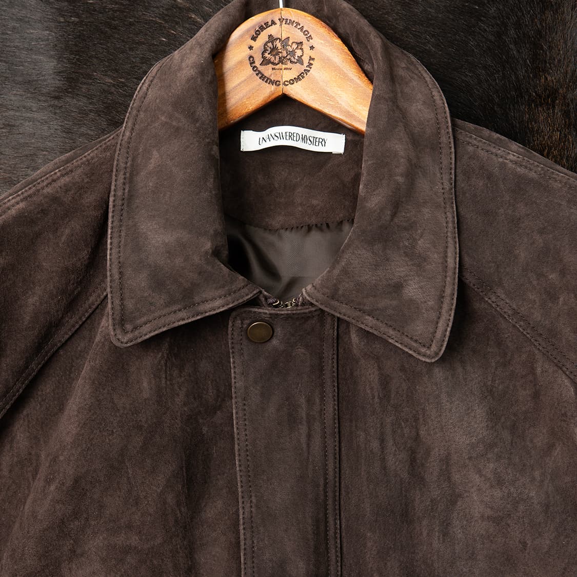 [100] 언앤써드미스테리 피그스킨 스웨이드 레더 봄버자켓  상품이미지2