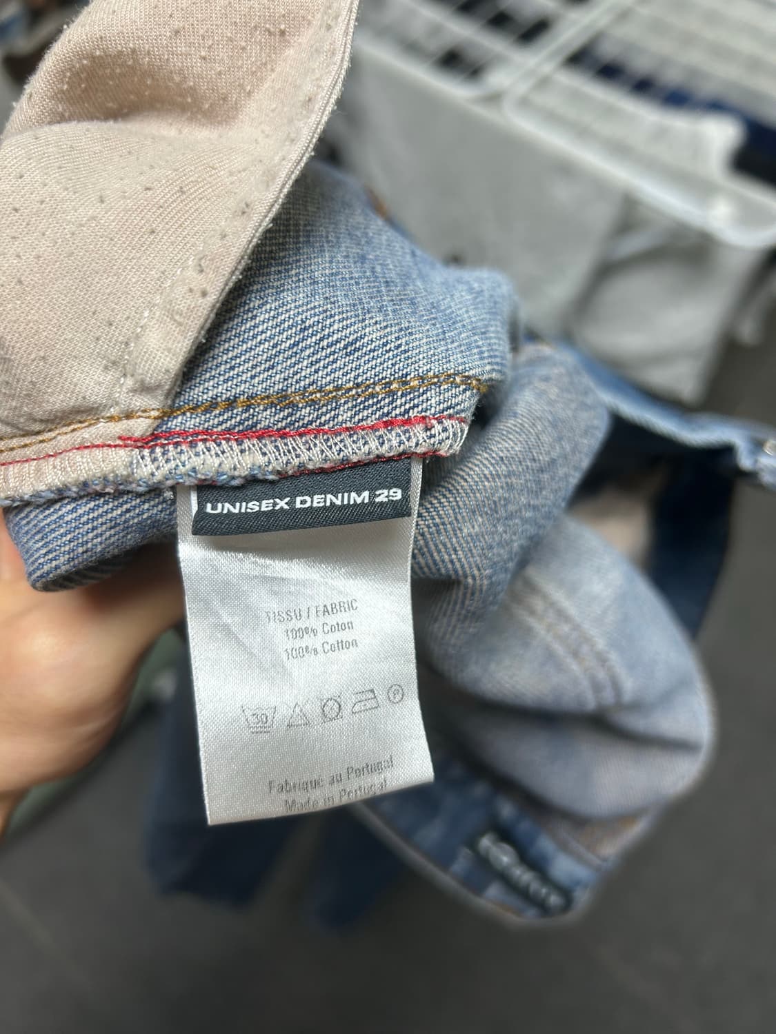 Y/project 와이 프로젝트 파리 베스트 진 빈티지 네이비 29 상품이미지3