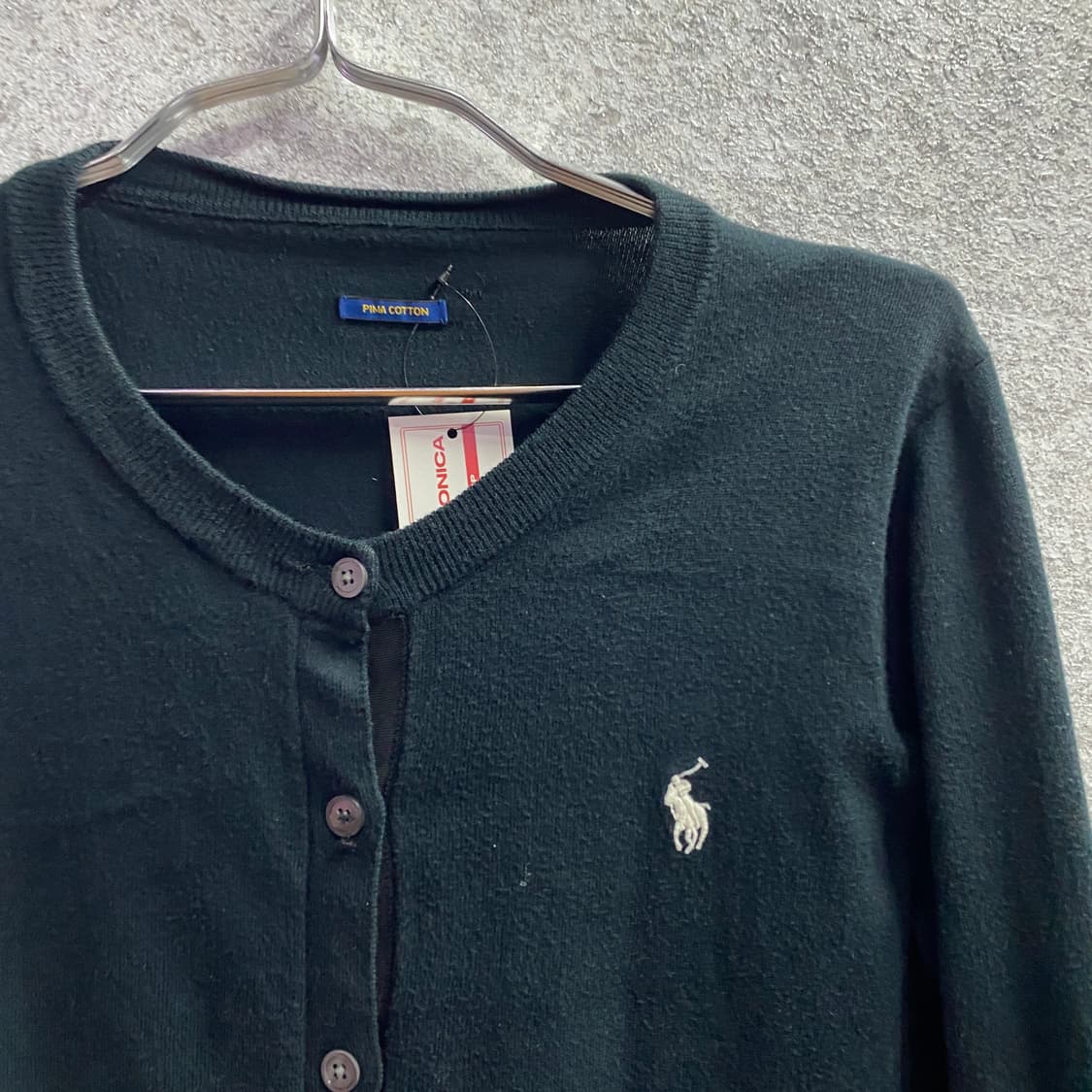 폴로 랄프로렌 화이트포니 피마코튼 가디건 B4643 상품이미지3