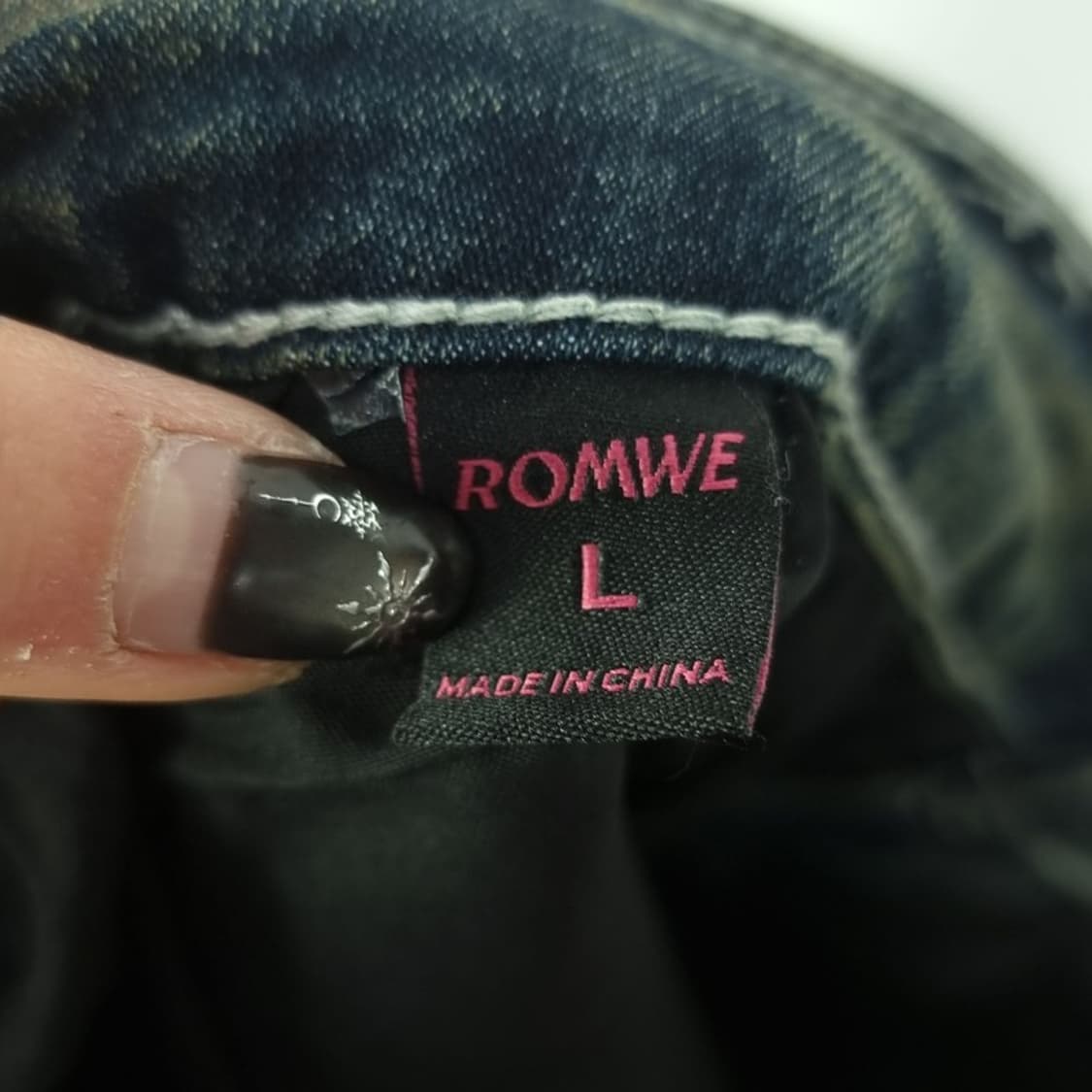 [일본빈티지] Y2K 사이드 레이스 퍼 데님 미니스커트 M18358 상품이미지8