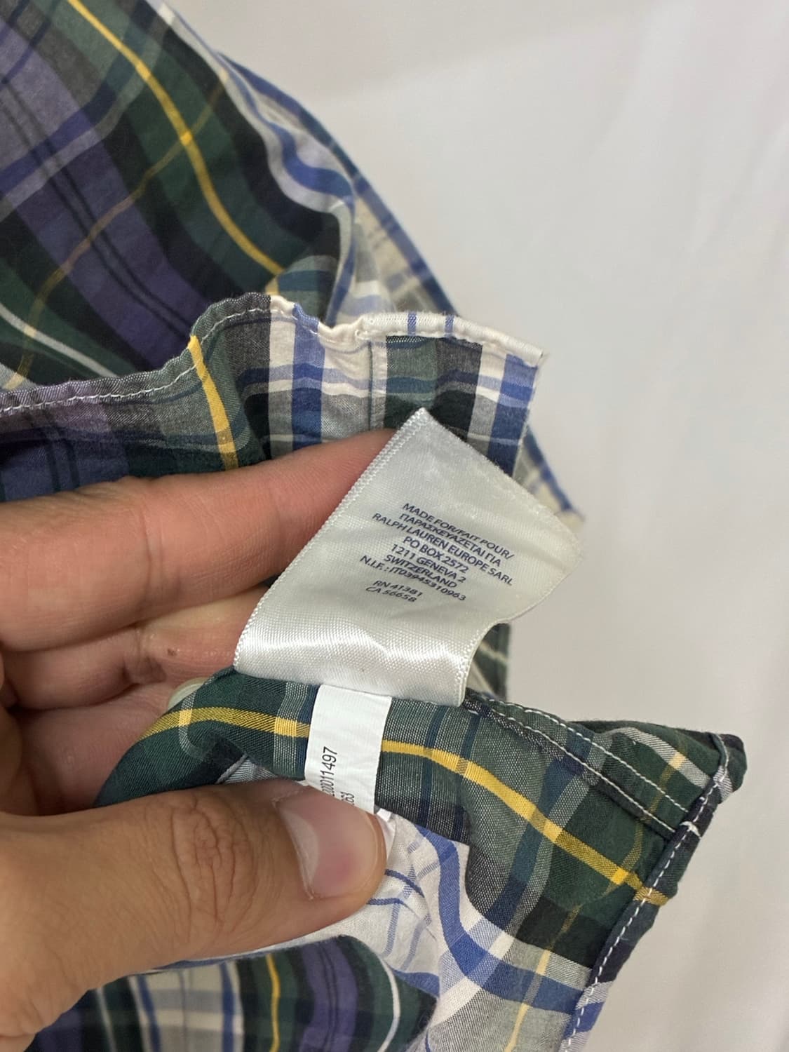 랄프로렌 체크 셔츠 L 상품이미지4