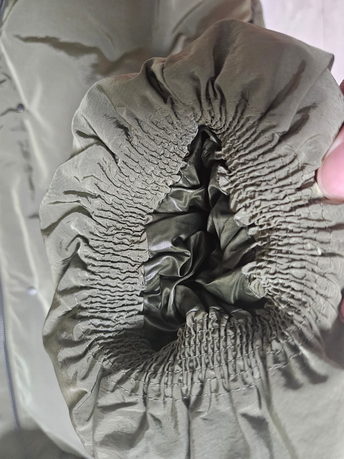 [L]후미토간류 카키 다운 점퍼 상품이미지6