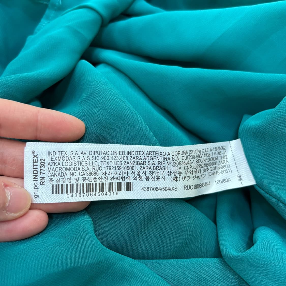 USA(XS) 자라 프릴 플리츠 롱원피스 0416E 상품이미지4