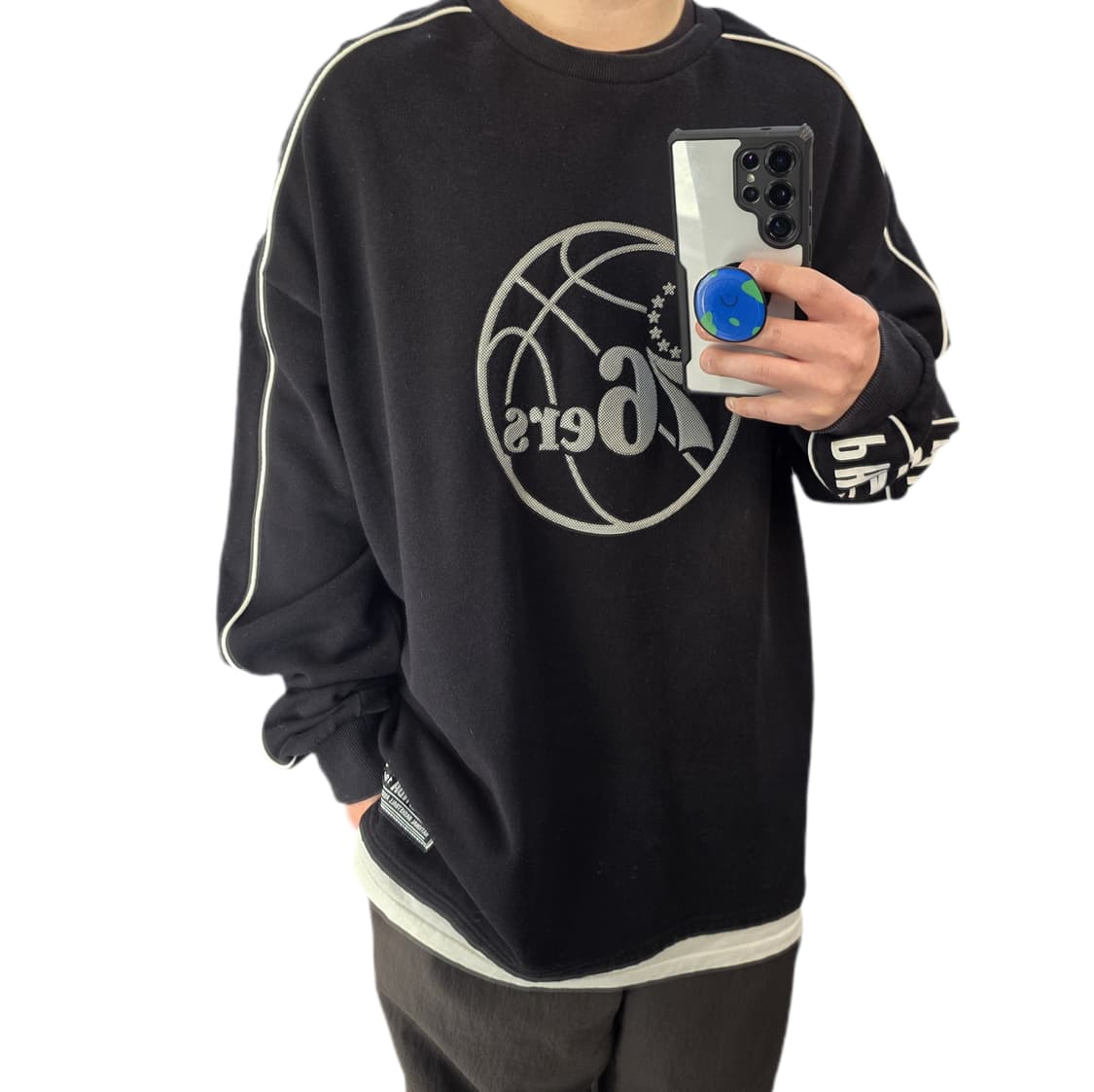 XL NBA 필라델피아 76ers 블록코어 오버핏 레이어드 롱슬리브 상품이미지1