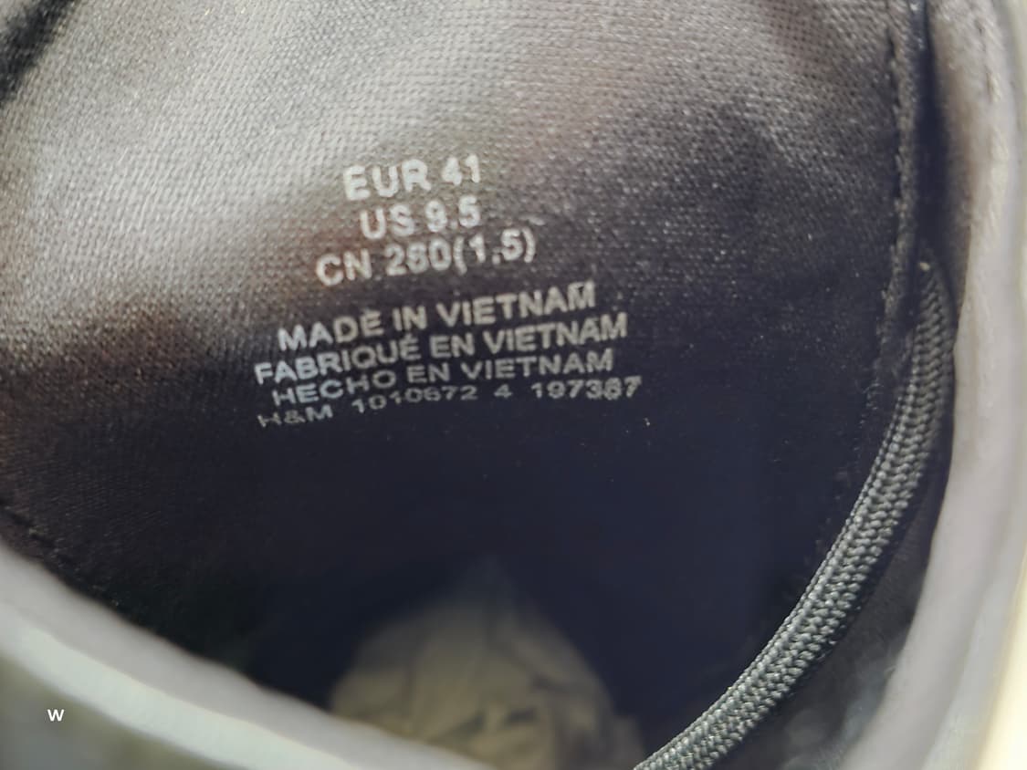H&M 블랙 플랫폼 레이스업 부츠 [eur41 / 260mm] 상품이미지7