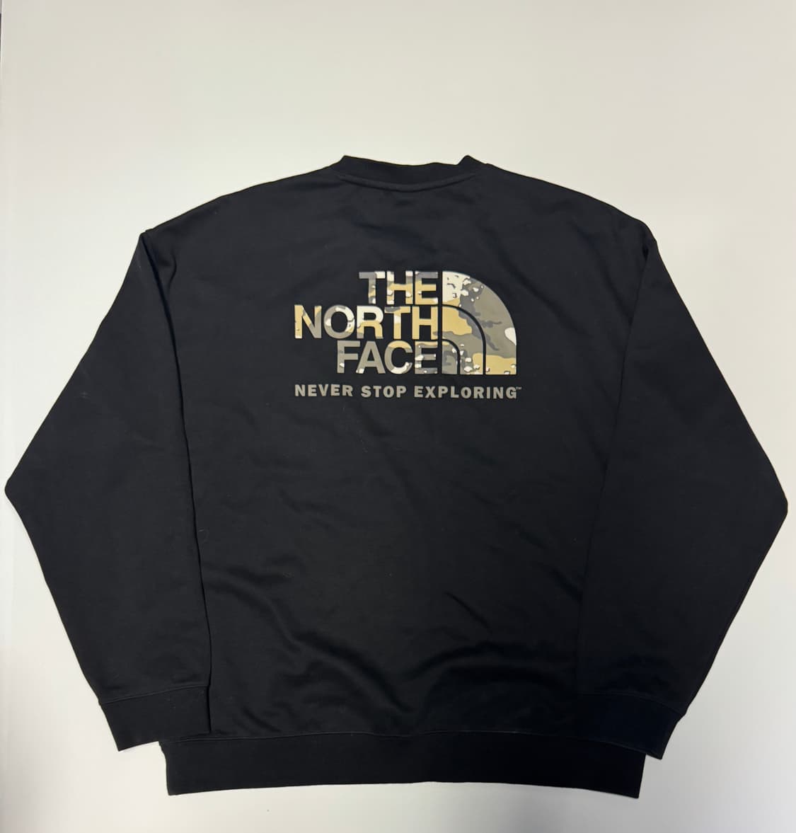 노스페이스 카모 뒷 로고 오버핏 맨투맨 2XL~XL 상품이미지1