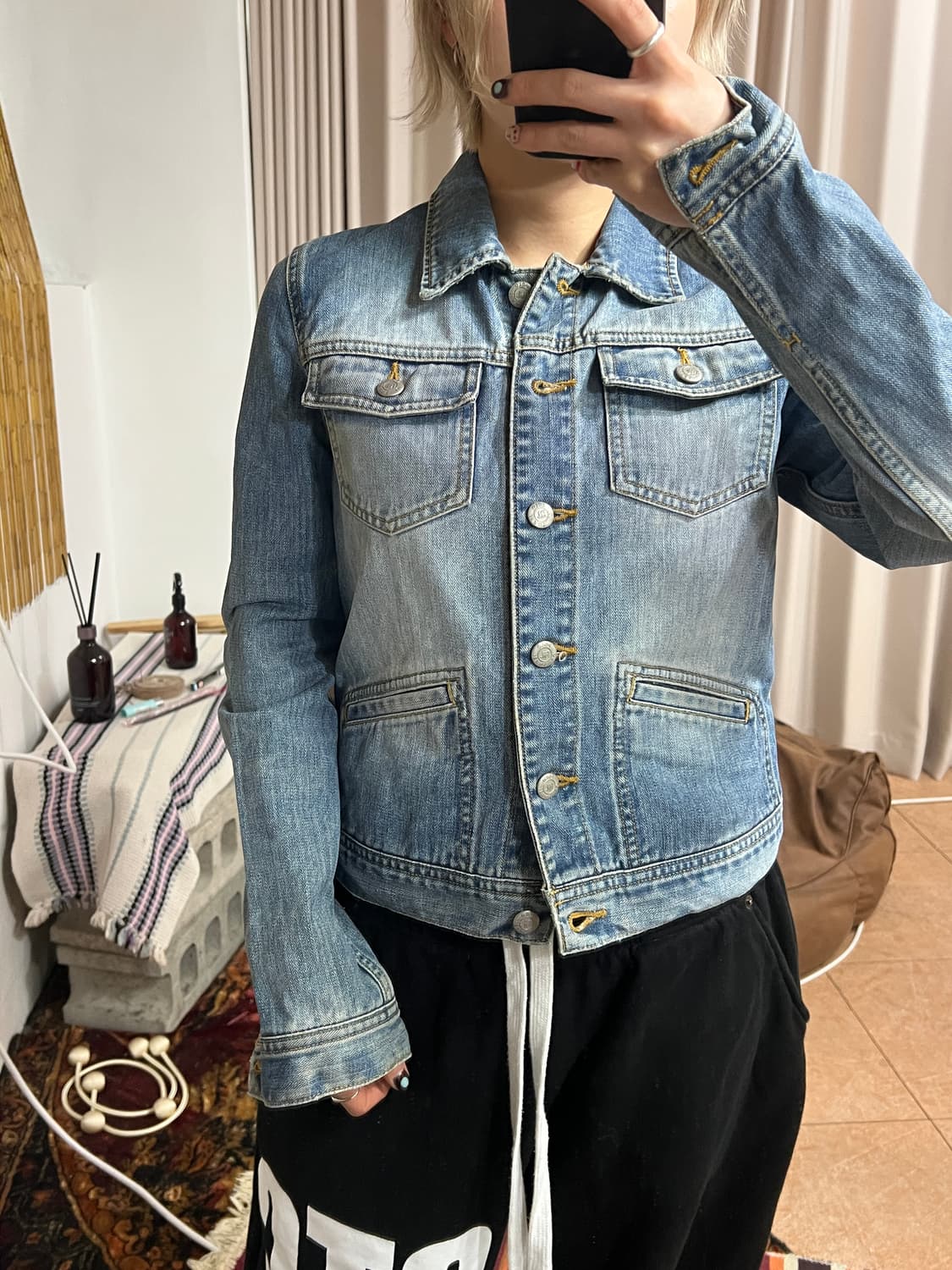 폴로진스 여성 연청 데님 트러커 자켓 상품이미지1