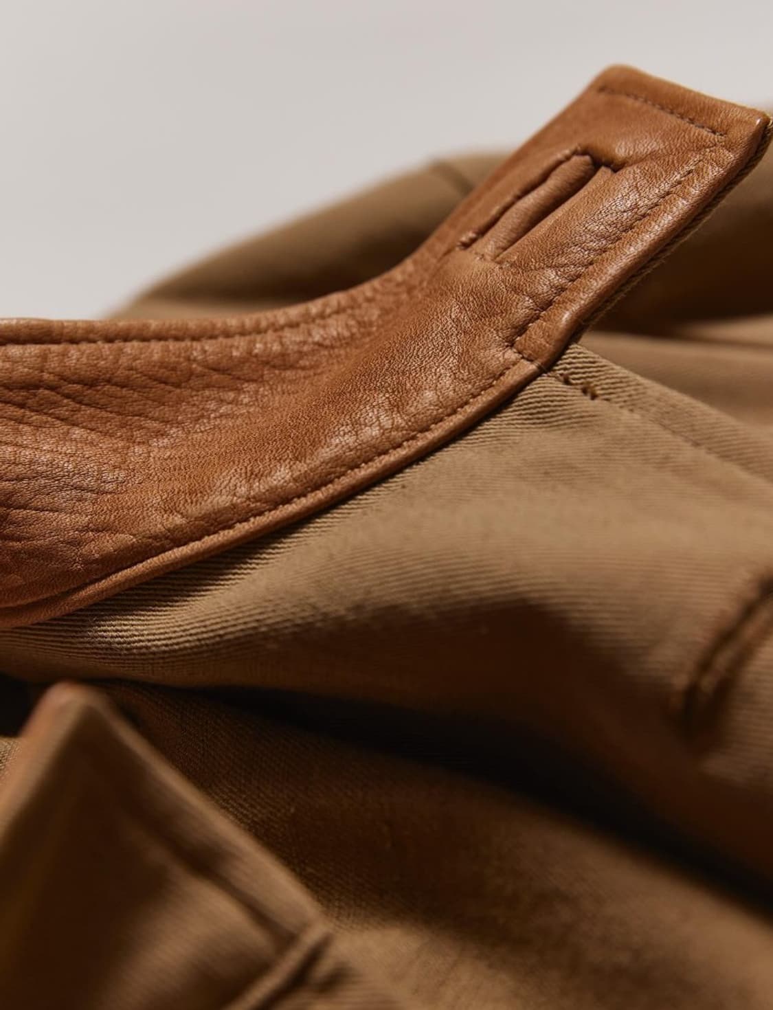 NICENESS IRWIN 면/대마 레더 트림 자켓 M 상품이미지6