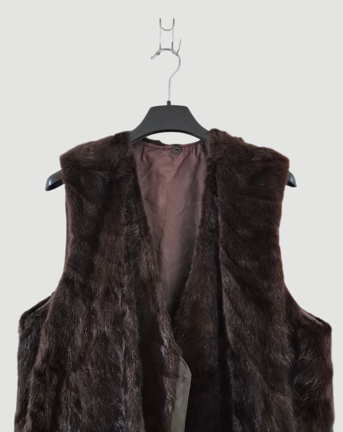 [88~99]밍크털 여우털 빈티지 롱코트 조끼 Women 상품이미지1