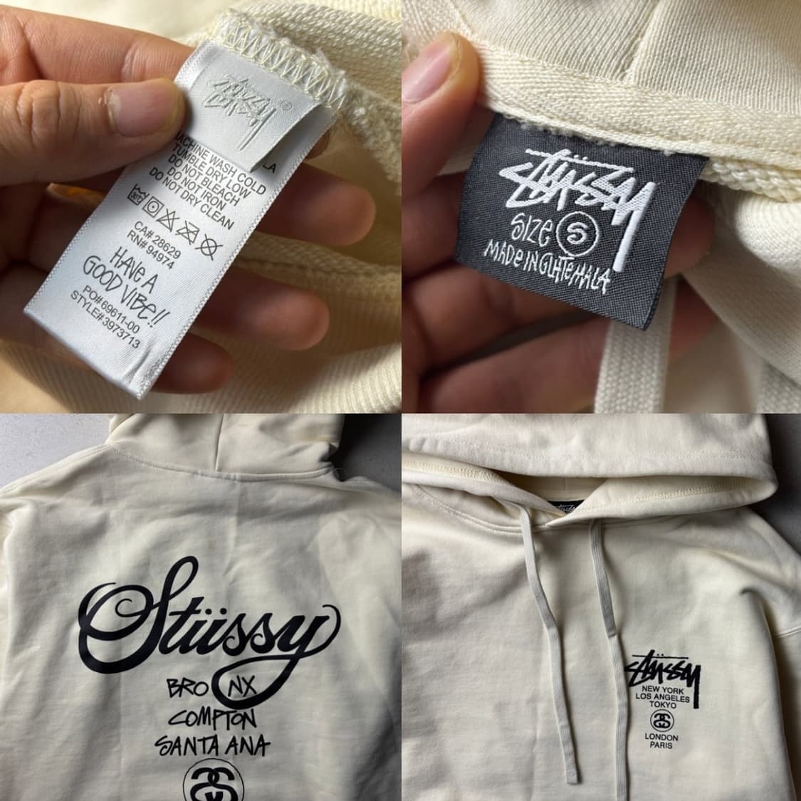 스투시 월드투어 후드티 상품이미지4