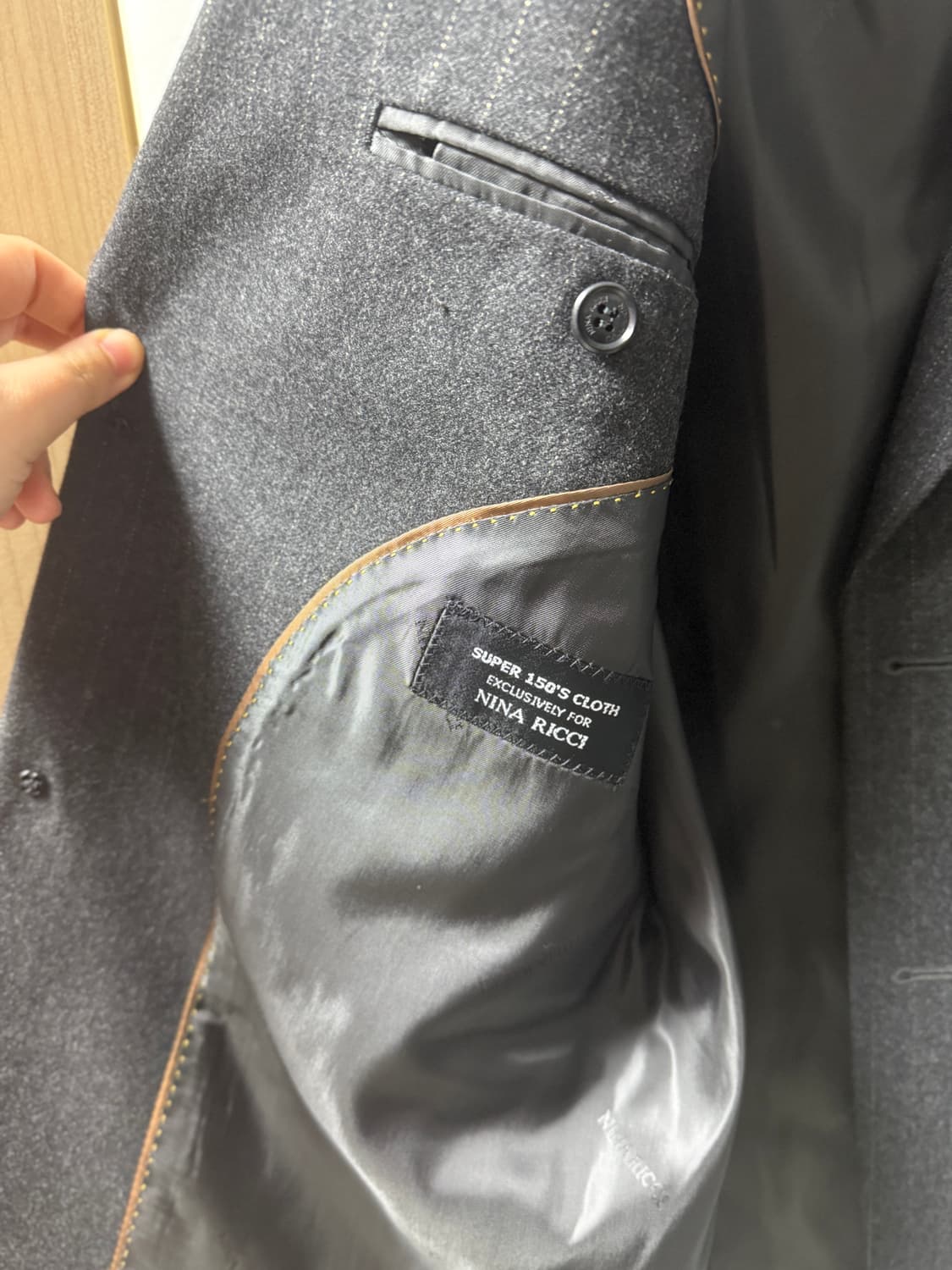 니나리치 울 자켓 차콜 스프라이트 블레이저 상품이미지5