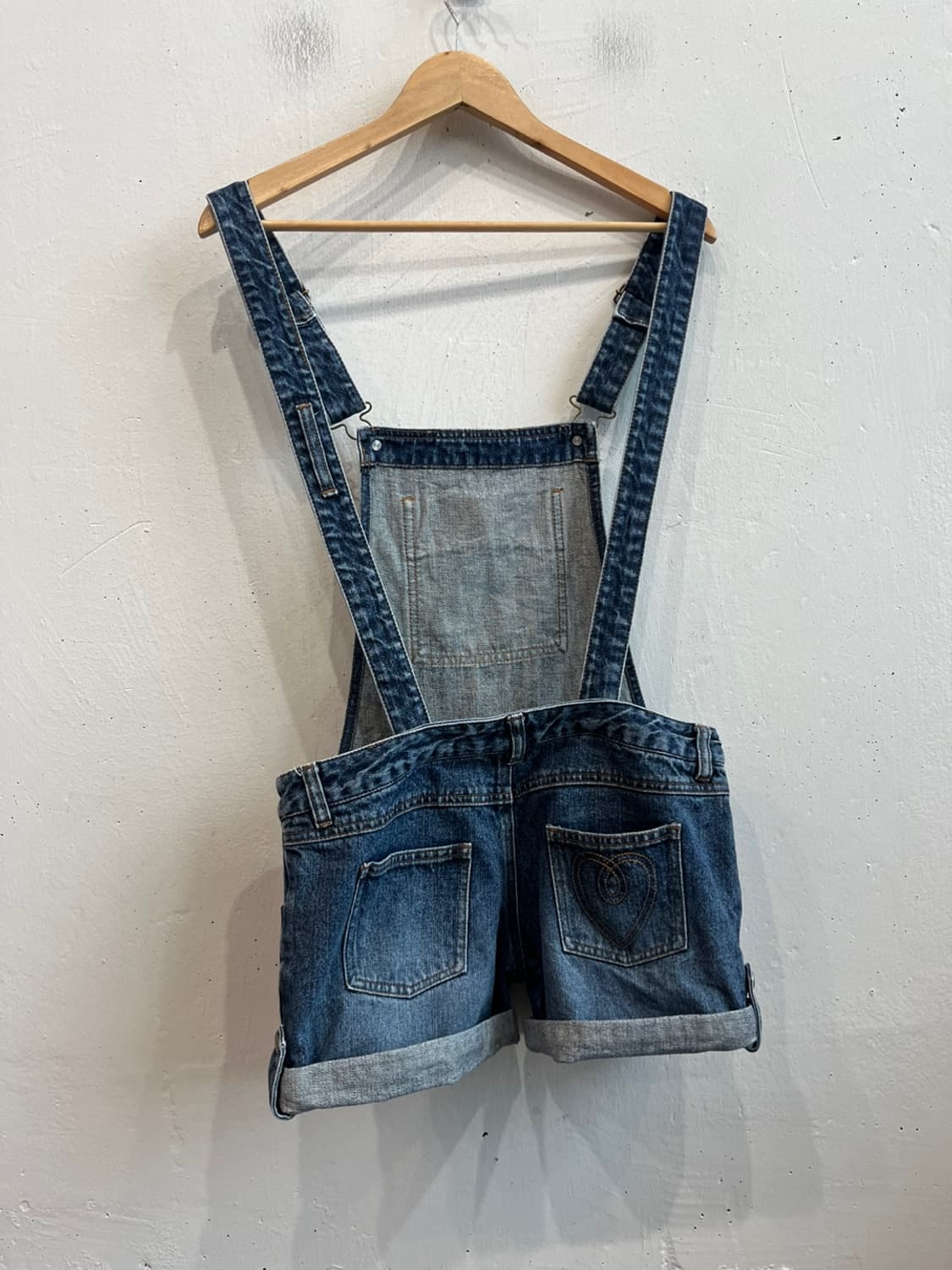 리즈리사 하프 데님 오버롤 상품이미지2