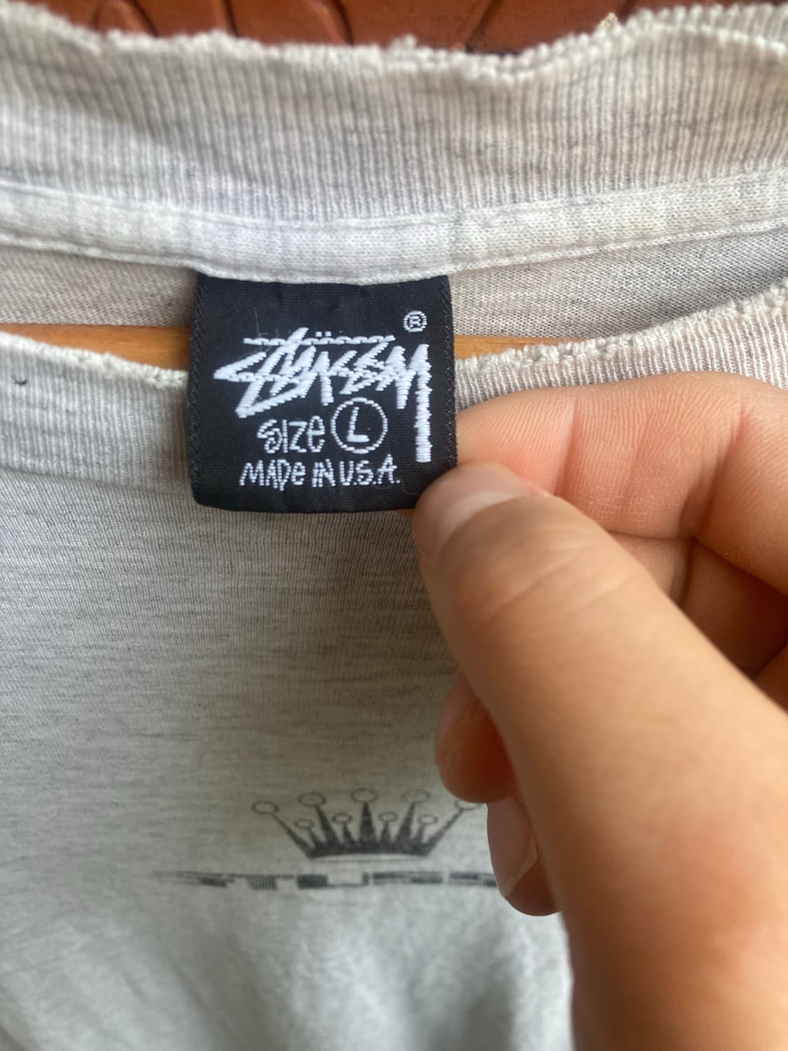 80s stussy crown tshirt 상품이미지3