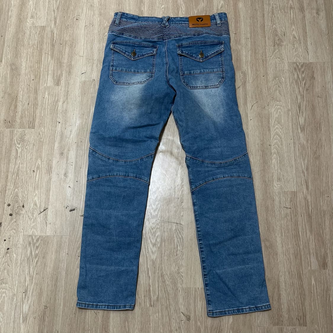 모토팬츠 절개 라이딩바이커진 데님 청바지 [중청] XL 상품이미지7