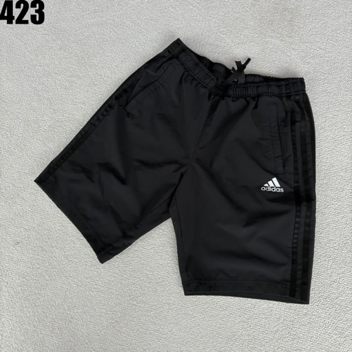 아디다스 삼선 트레이닝 반바지 블랙 xs 상품이미지1