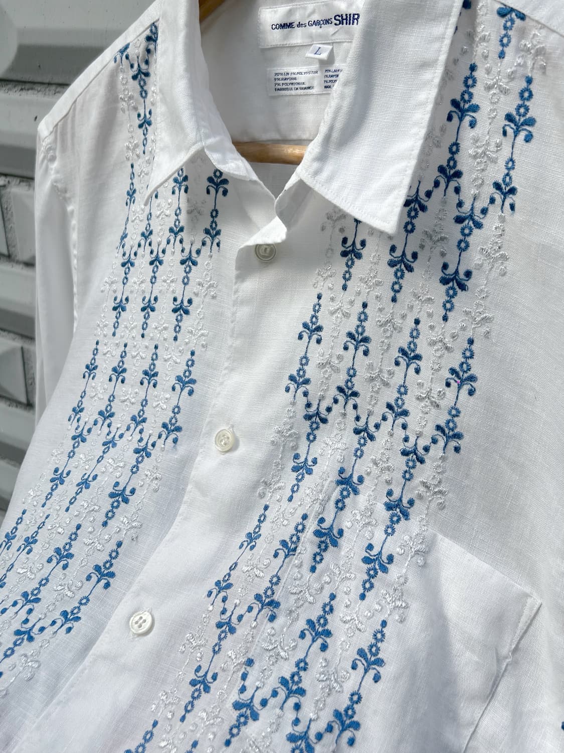 Comme des garcons Shirt Embroidered Flor 상품이미지1