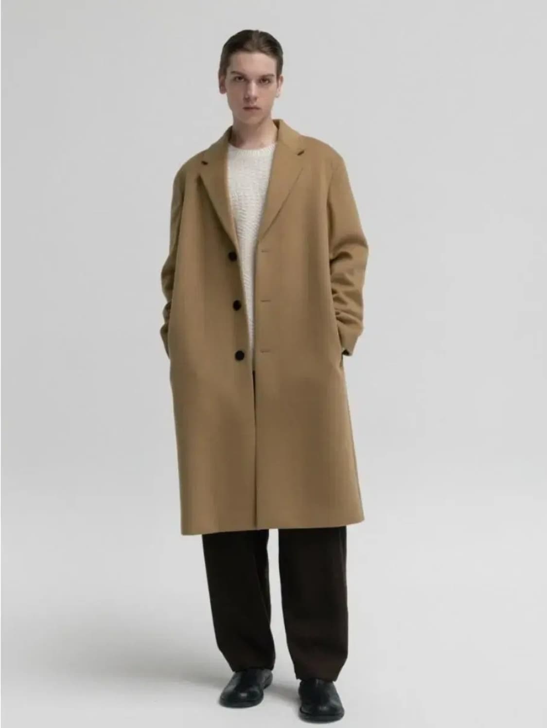 (XS)인사일런스 솔리스트 캐시미어 혼방 코트 상품이미지1