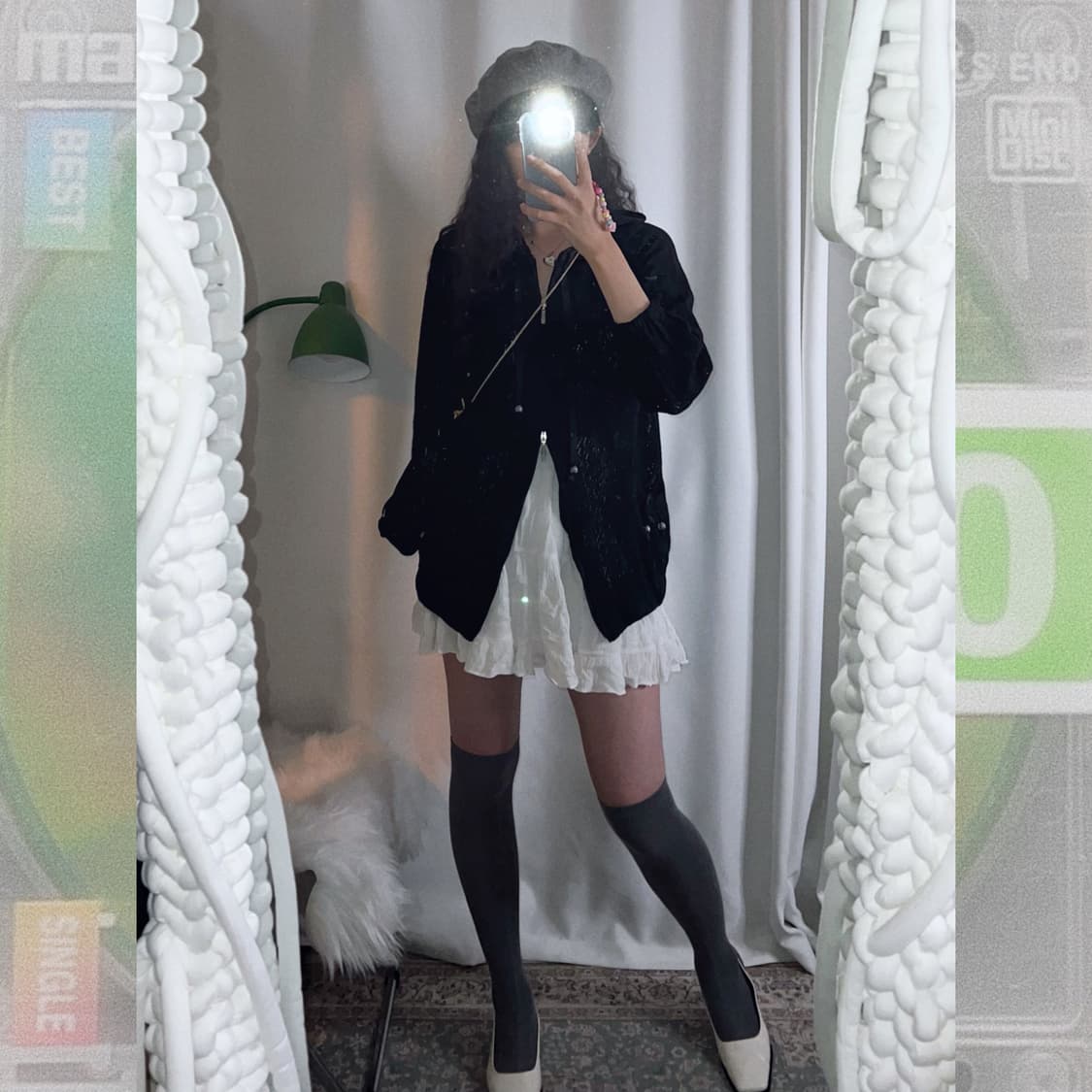 블랙 레이스 투웨이 집업 상품이미지9