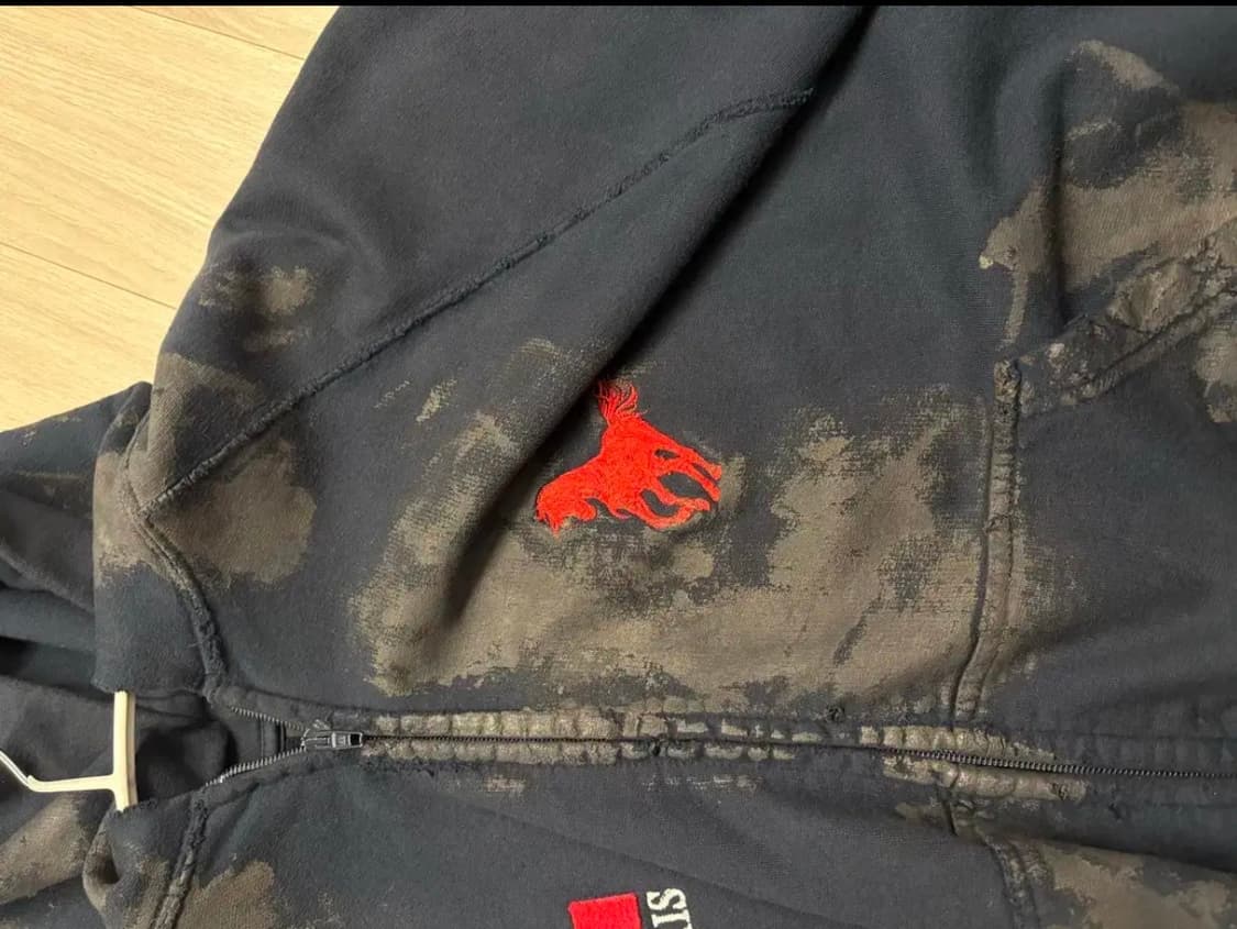 발렌시아가 더티 폴로 후드 집업 국문택 1 사이즈 상품이미지2