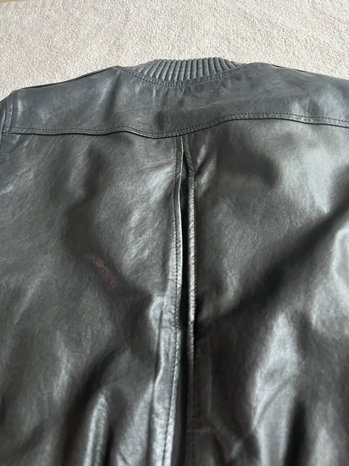 블랙 가죽자켓 상품이미지5