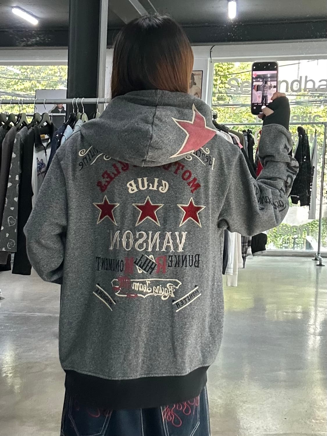 벤슨 스타 넥핸드워머 후드집업 상품이미지2