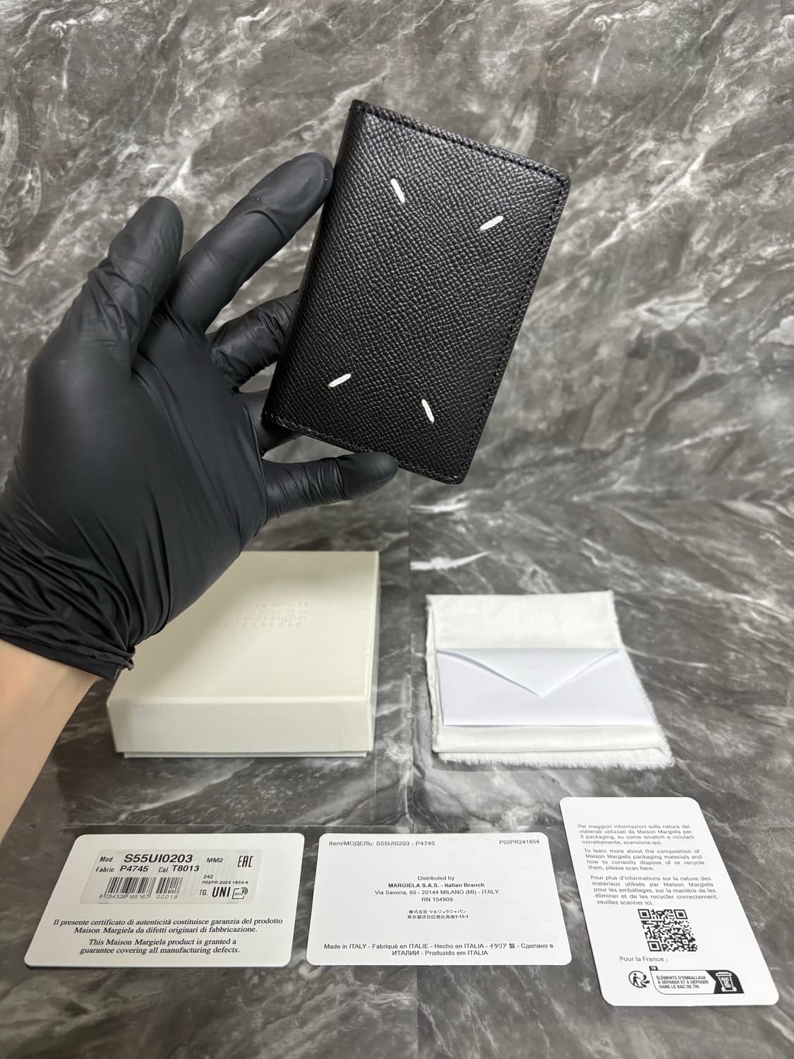 [새상품급] 마르지엘라 레더 바이폴드 오거나이저 카드지갑 상품이미지1