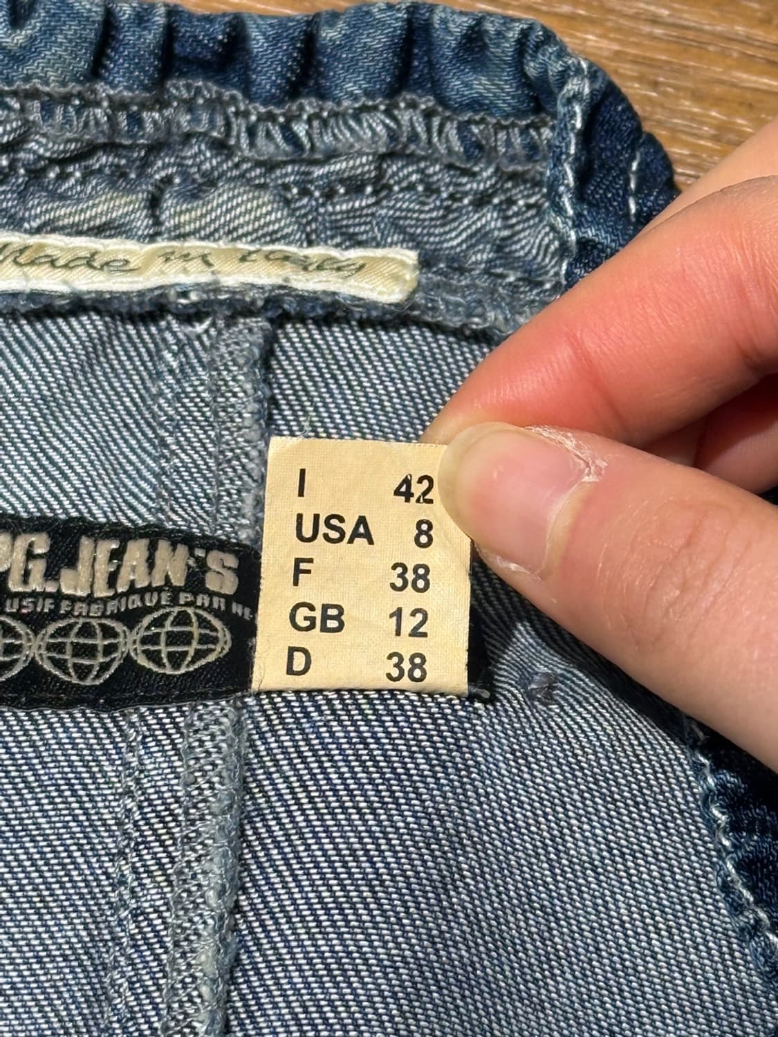 장 폴 고티에 진스 90s 집업 데님 블라우스 상품이미지8