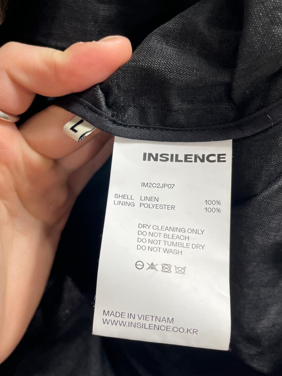 인사일런스 메탈릭 바이커 코팅자켓 (on.557) 상품이미지6