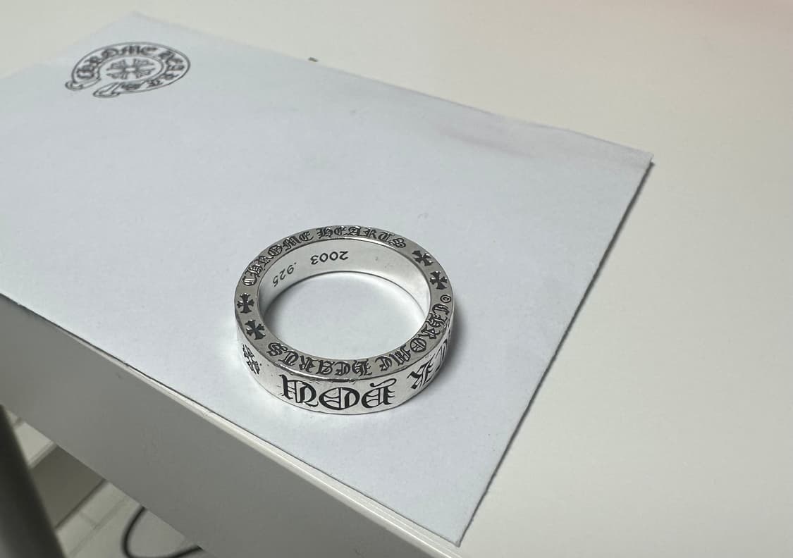 크롬하츠 퍽유링 6mm(쇼핑백, 영수증 포함) 상품이미지4