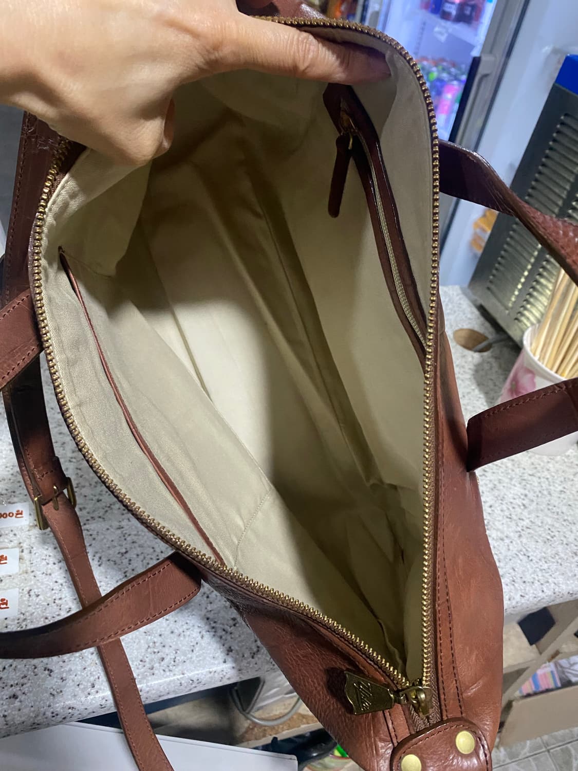 리얼가죽 빅백 상품이미지6