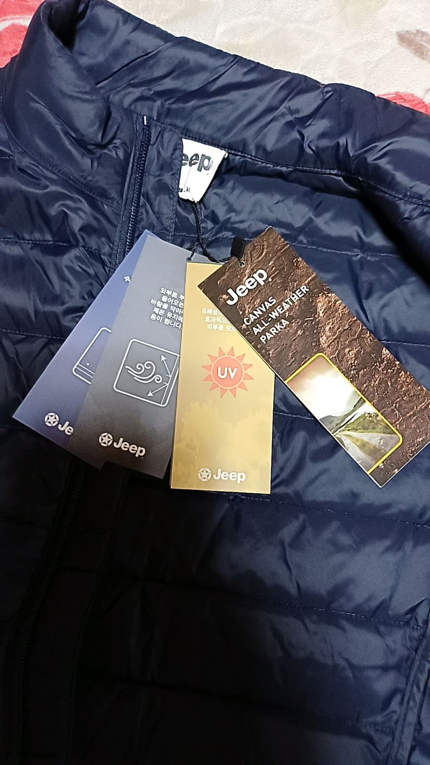 Jeep 오리털경량조끼 90 여성55 가슴46 기장65 상품이미지2