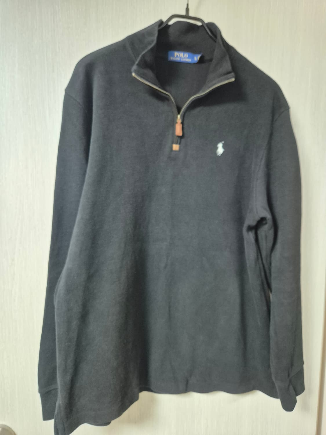 폴로 랄프로렌 블랙 하프넥 니트 긴팔티 XL 상품이미지3