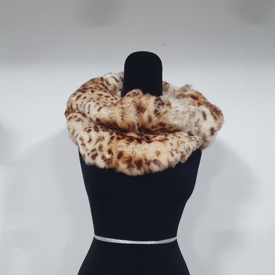 빈티지 호피 토끼털 넥 워머 머플러 렉스퍼 오네갸루 y2k d.i.a 계 상품이미지5