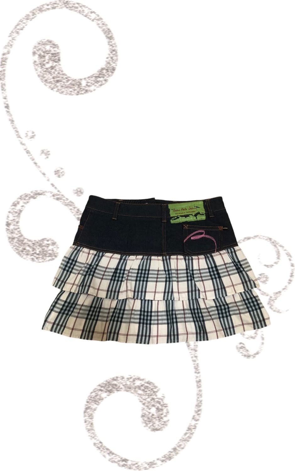 {BEANPOLE} Check Denim Skirrrt 상품이미지2