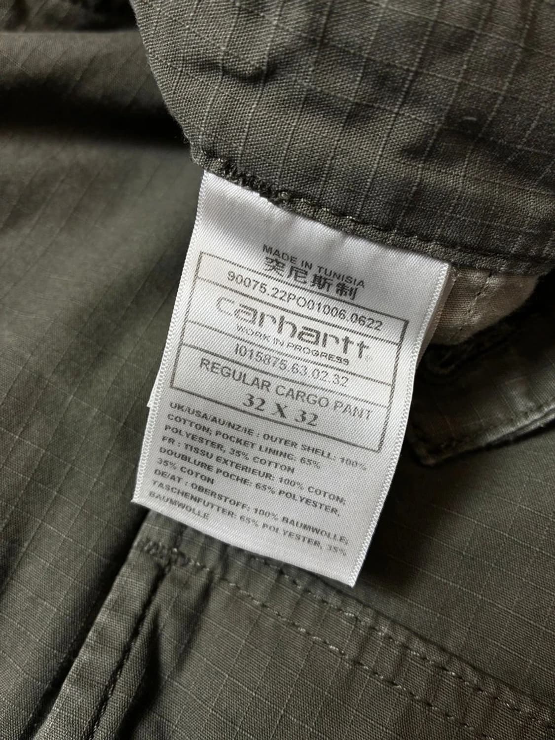 칼하트 립스탑 스트레이트 카고 팬츠 PN8085 상품이미지8