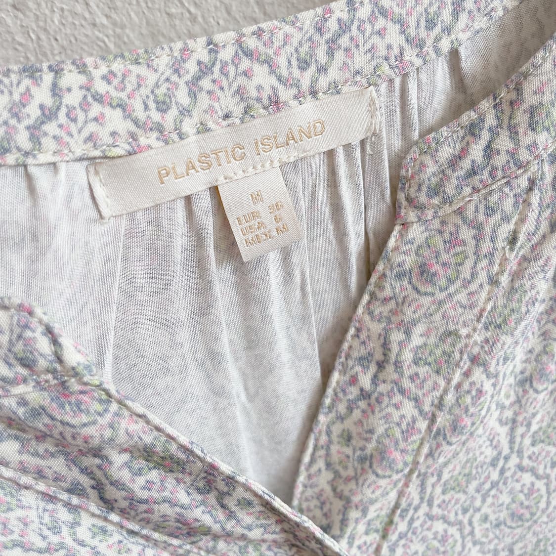 23SS 플라스틱아일랜드 보더 프린트 롱원피스 상품이미지7