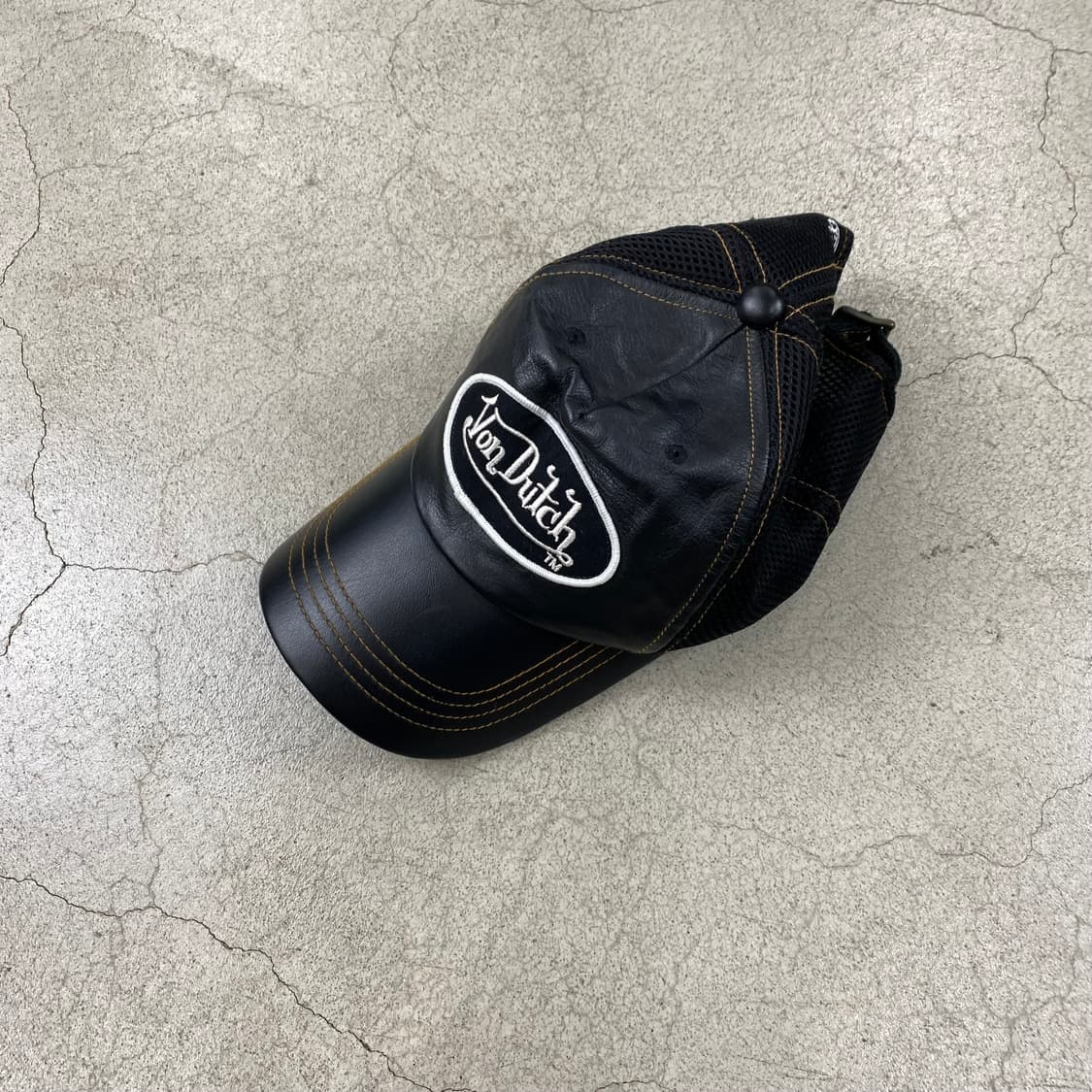 본더치 레더 블랙 매쉬 캡  상품이미지3