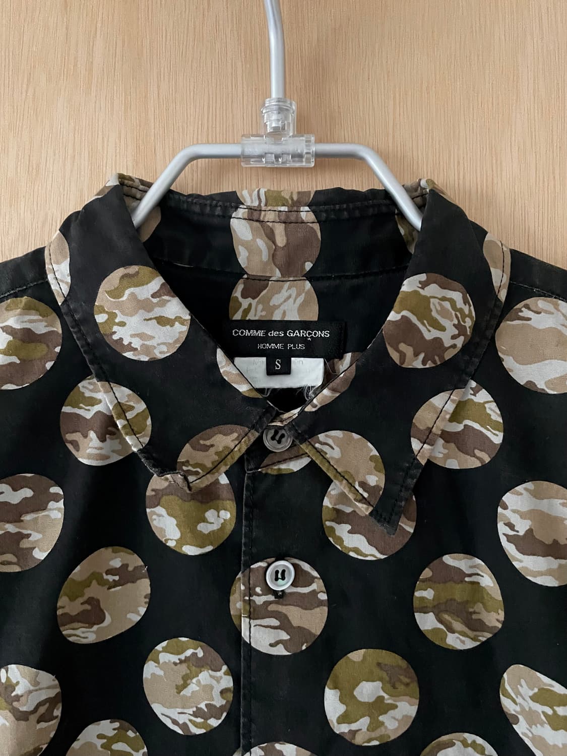 꼼데가르송 옴므플러스 카모 닷 셔츠 상품이미지5