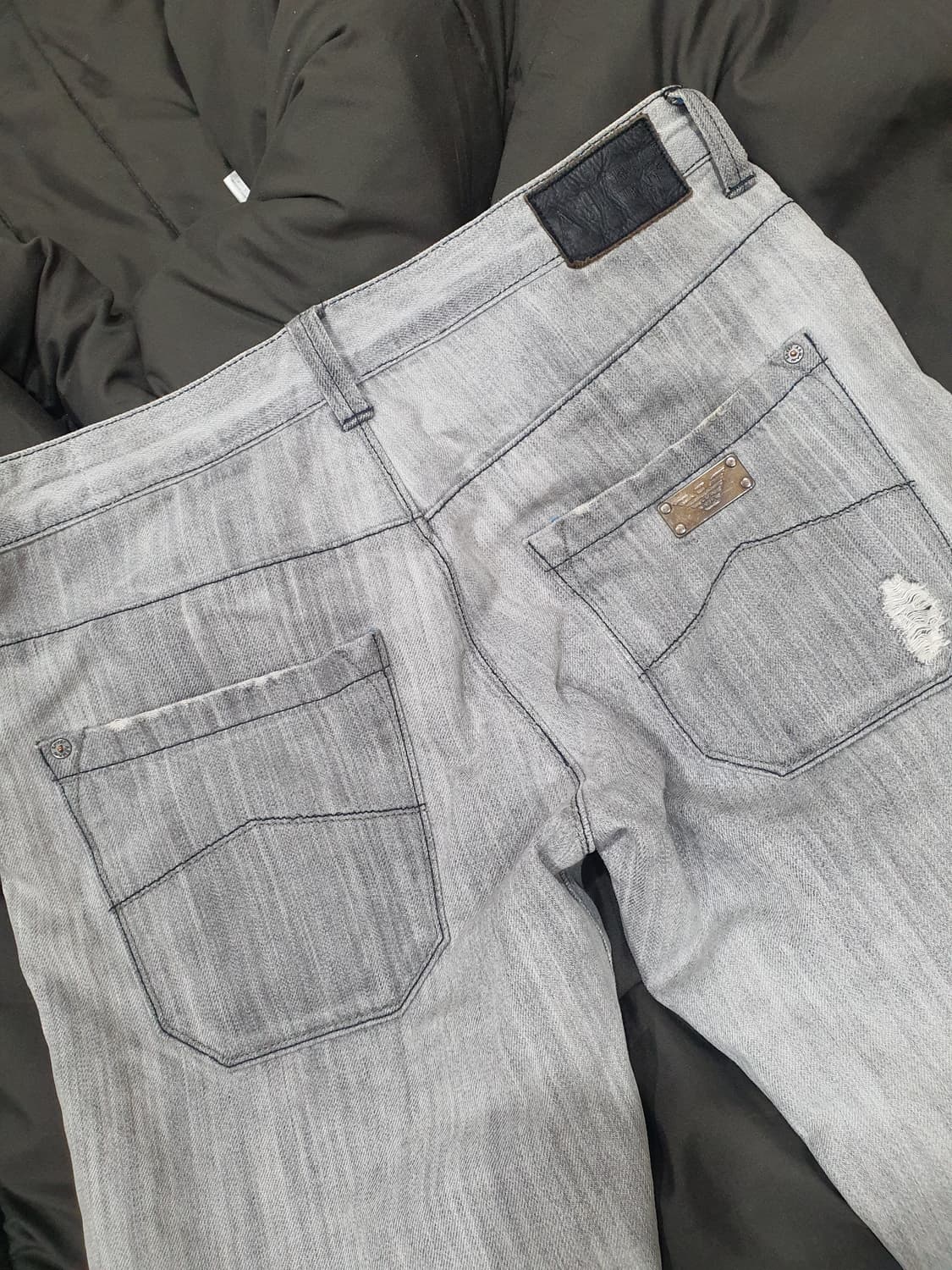 알마니 빈티지  스트레이트핏 워싱진  상품이미지5